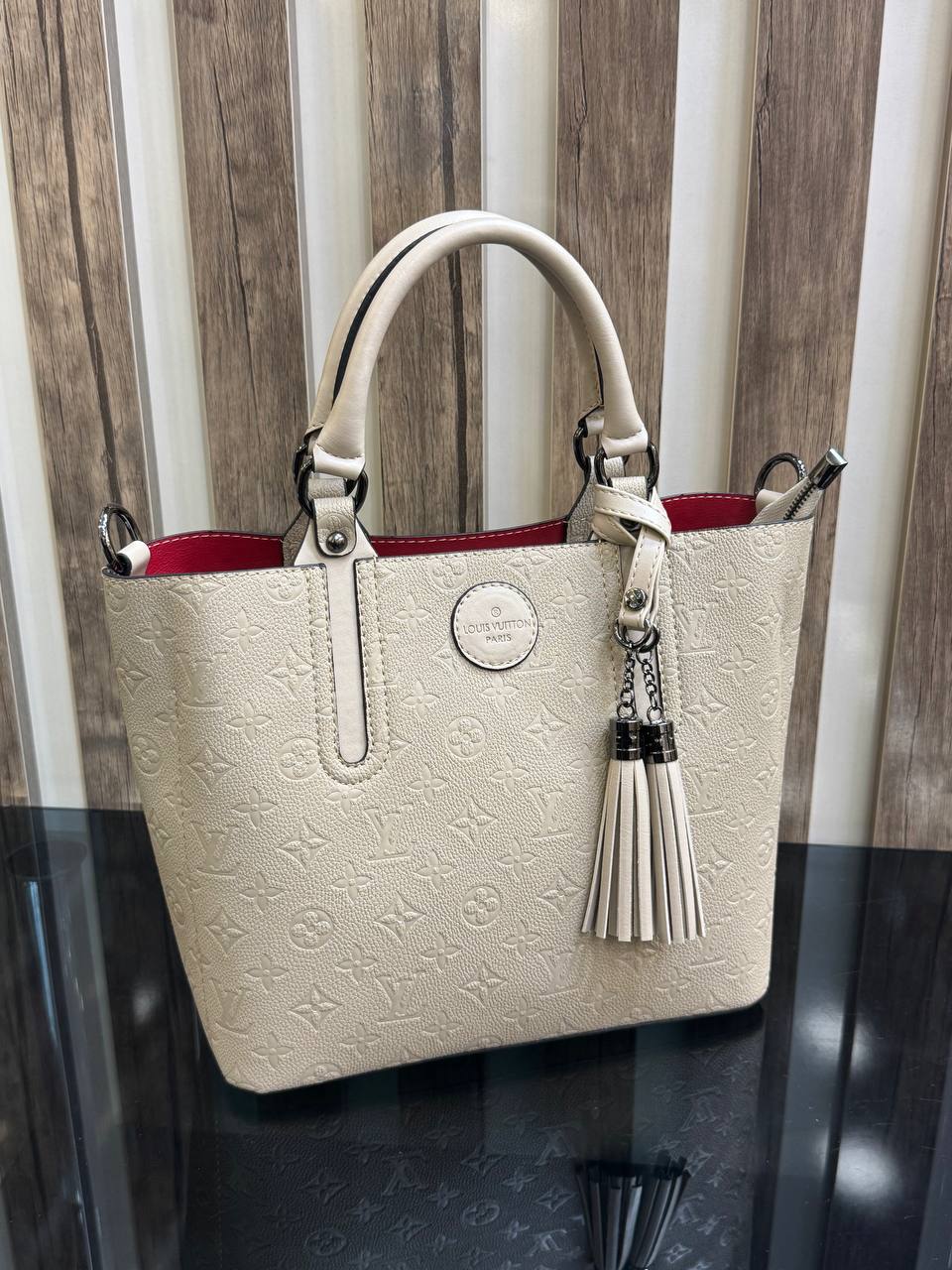Tote Bag with Tassel (Damier Edition) - Зображення 17